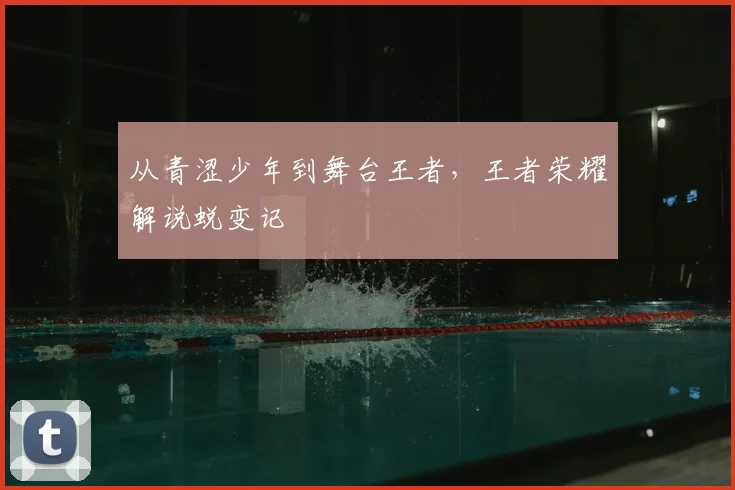 从青涩少年到舞台王者,王者荣耀解说蜕变记